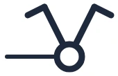 Changeover switch symbol in a single-line diagram