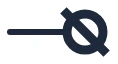 Connection terminal symbol in a single-line diagram