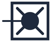 Decentral emergency lighting symbol in a single-line diagram