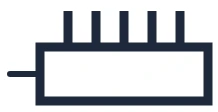 Distribution board pictogram symbol in a single-line diagram