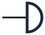 Doorbell symbol in a single-line diagram