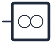 Fan symbol in a single-line diagram