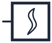 Flame detector symbol in a single-line diagram