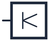 Heat detector symbol in a single-line diagram