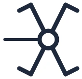Intermediate switch symbol in a single-line diagram