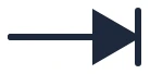 LED symbol in a single-line diagram