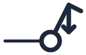 Pull-cord switch symbol in a single-line diagram