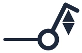 Shutter switch symbol in a single-line diagram