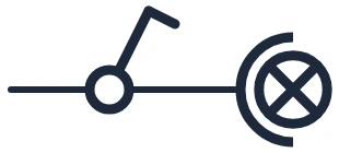 Switch + spotlight symbol in a single-line diagram