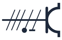 Three-phase socket symbol in a single-line diagram