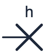 Waterproof light point symbol in a single-line diagram