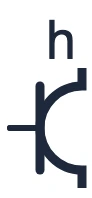 Waterproof socket symbol in a single-line diagram
