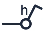 Waterproof switch symbol in a single-line diagram